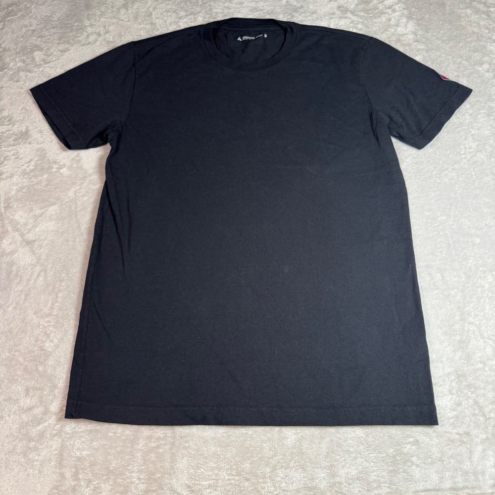 NWOT American Giant Short Sleeve Crew Neck T-Shirt Men S Black Logo USA Made